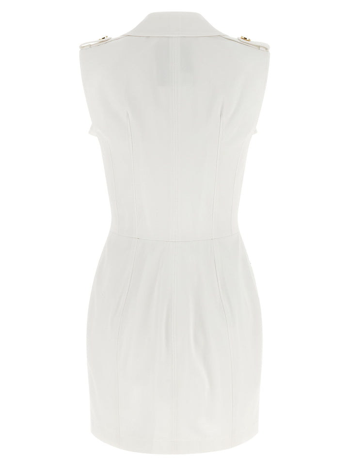 Elisabetta Franchi Double-Breasted Dress Abiti - Bianco | 9e2a8df92f604ae1b038be3a5e3c2a9059bcba8a
