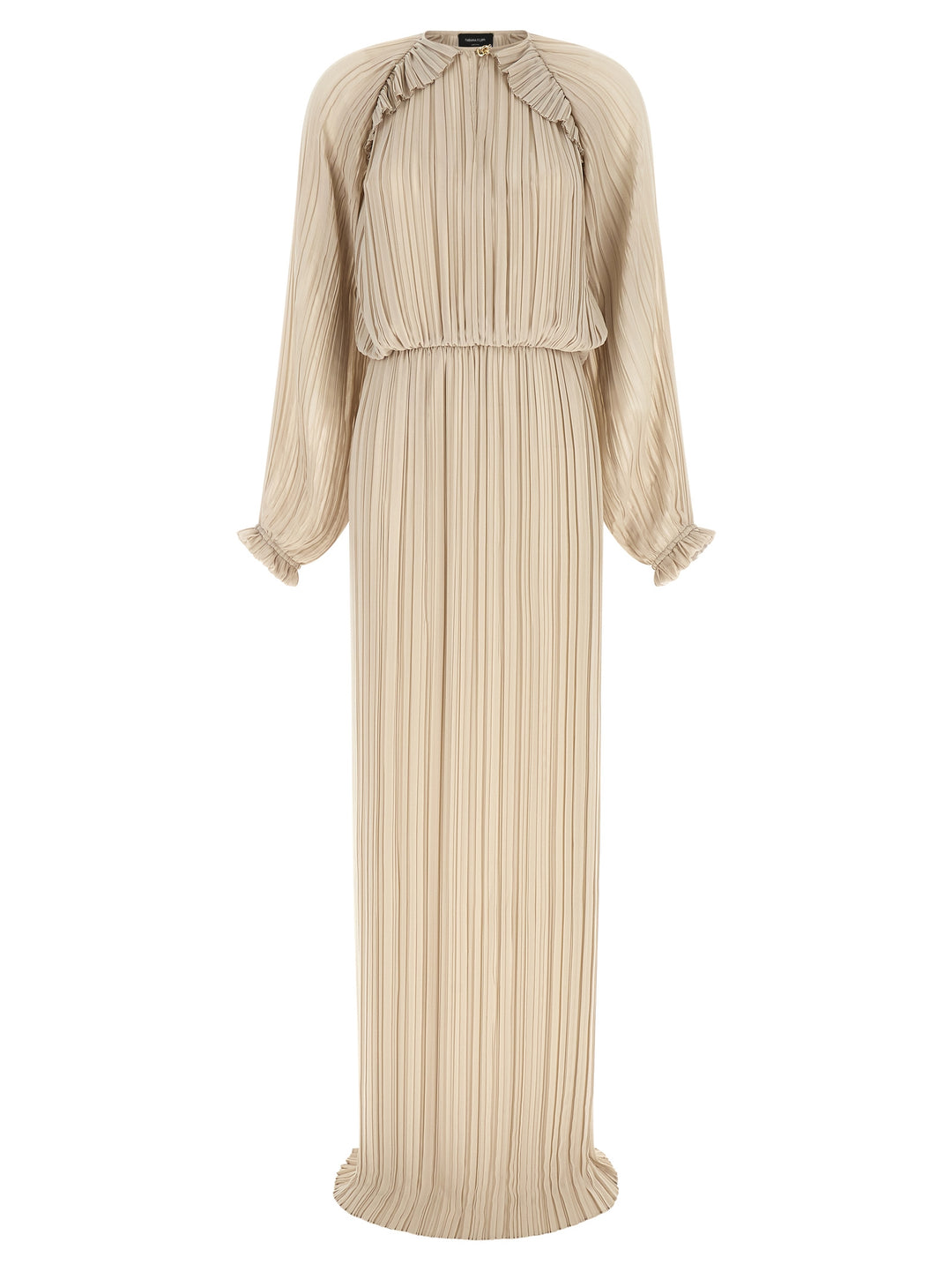 Fabiana Filippi Long Pleated Dress Abiti - Beige | 5bc0f16df461a1c0a7da9e7246ff0783685836e0
