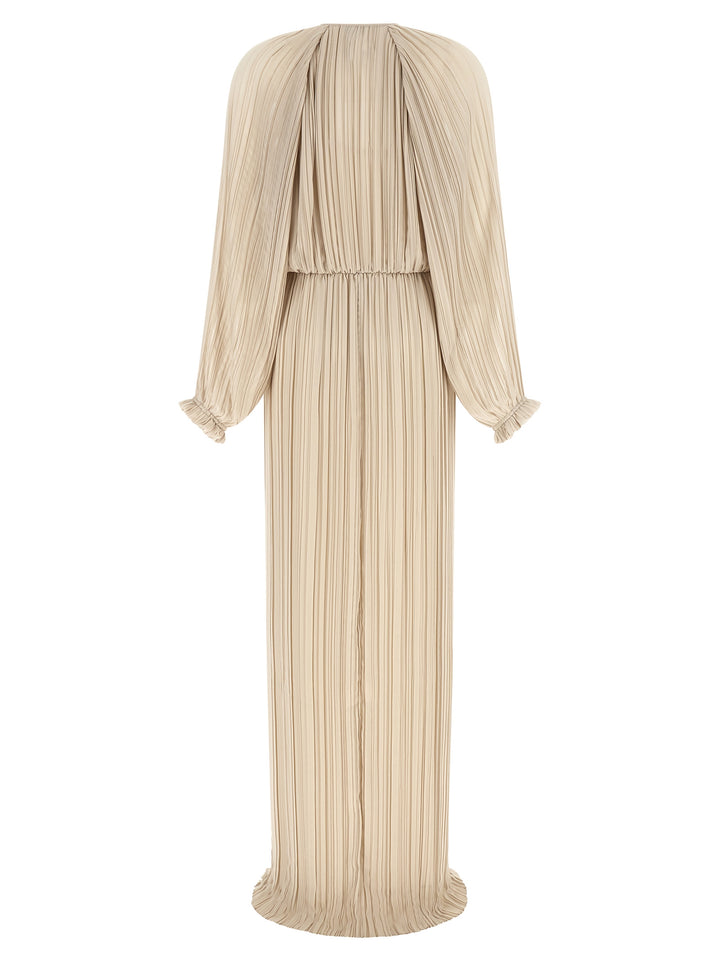 Fabiana Filippi Long Pleated Dress Abiti - Beige | bcf5b80535b826af16121f2d4912e7b3cbdeb0c1