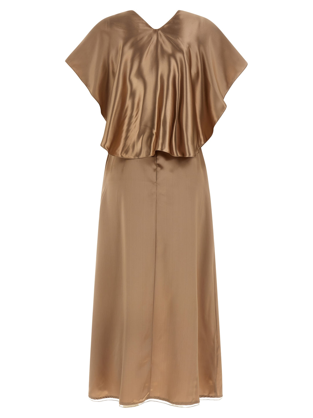 Fabiana Filippi Dress With Cape Abiti - Beige | da5d5da904d2c274af36b53fa1be137daf86edc0
