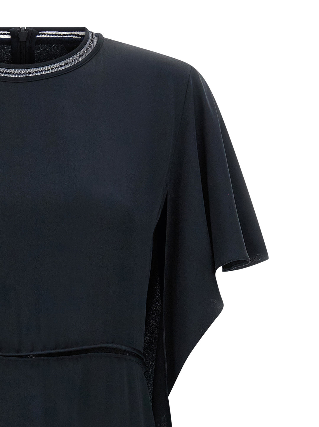 Fabiana Filippi Ruffle Dress Abiti - Blu | 316d9276a69ea26b7e93434485f21a9756faf374