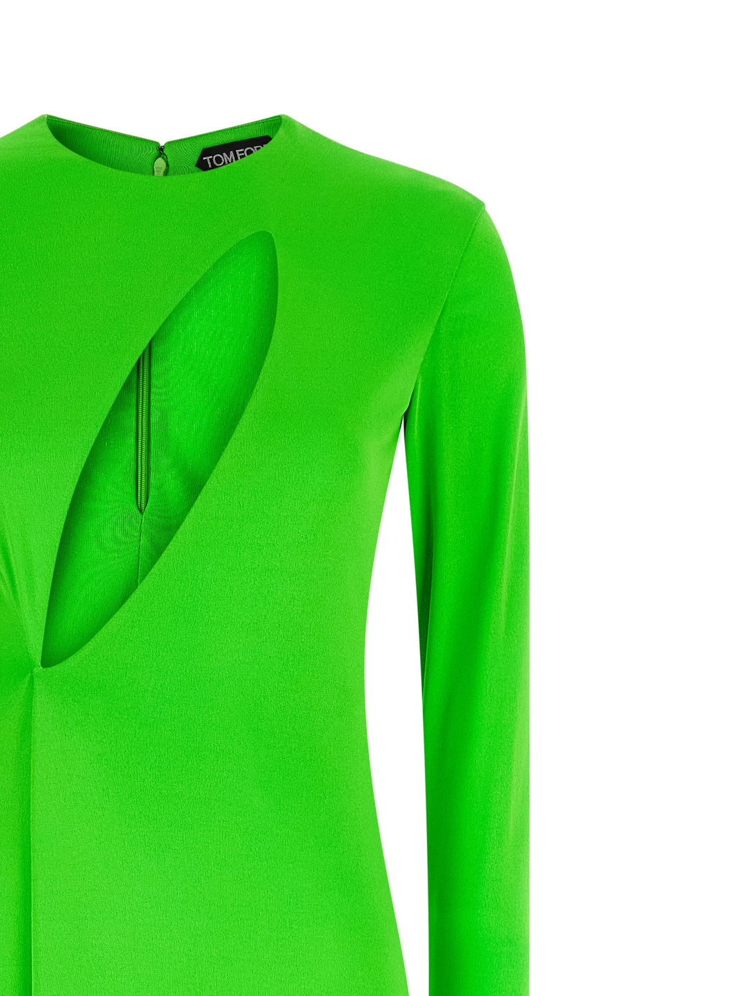 Tom Ford Long Sleeve Slash Front Evening Abiti - Verde | 1ab46b4697296b6d3ab1cfa861dd17515f7c414b
