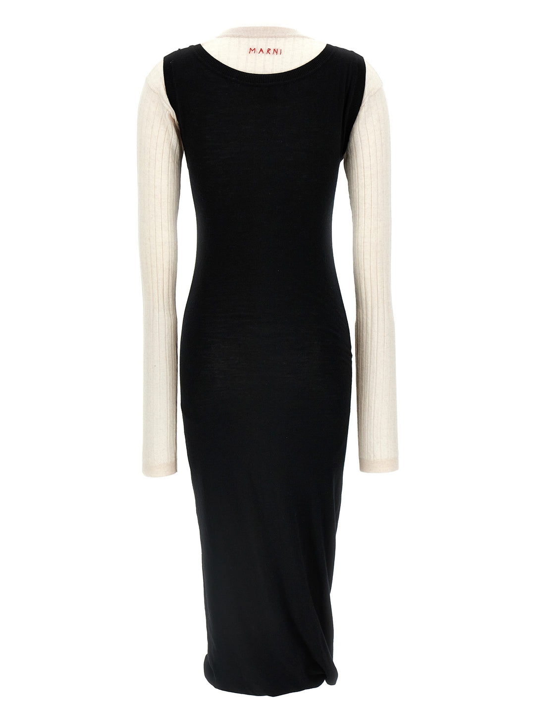 Marni Multi-Layered Dress Abiti - Bianco/Nero | 94b7bd806ce991bd32fe599bb6cd4a978cfffd3f