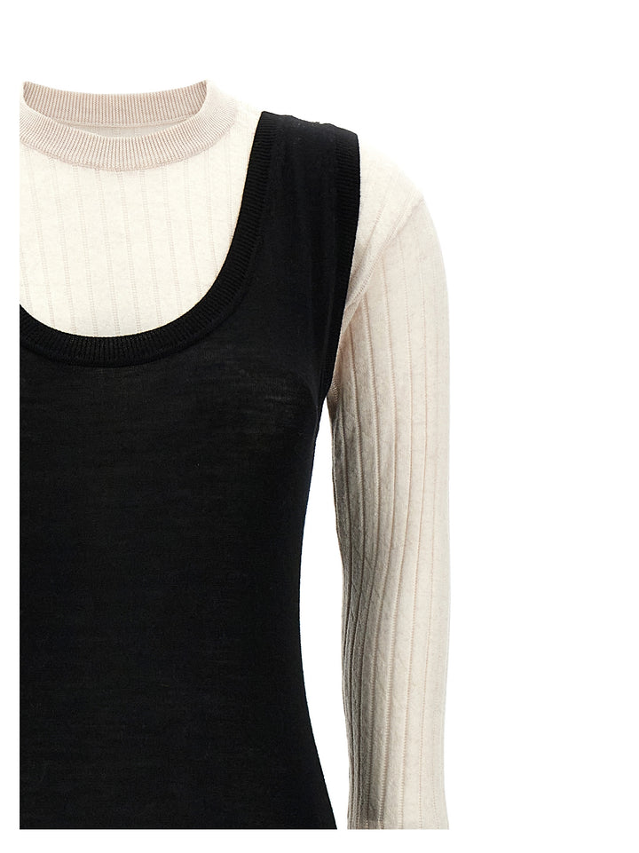 Marni Multi-Layered Dress Abiti - Bianco/Nero | a12a168f4ed0a654c9ab433d1c7553dad472397a