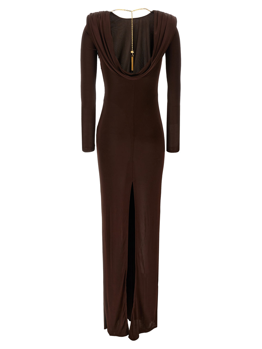 Elisabetta Franchi Chain Dress Abiti - Marrone | 9971f4d4c4feeb23d9d116a1c01a3c2984f1f2e9