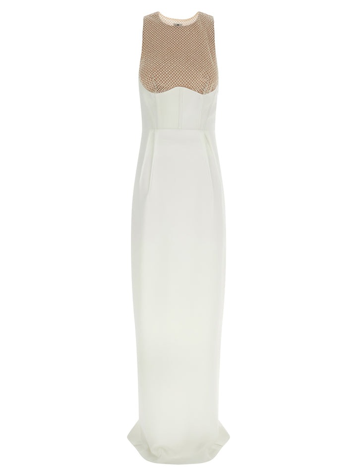 Elisabetta Franchi Red Carpet Abiti - Bianco | 935a529526d9c83728c894edf06208882aa92ba8