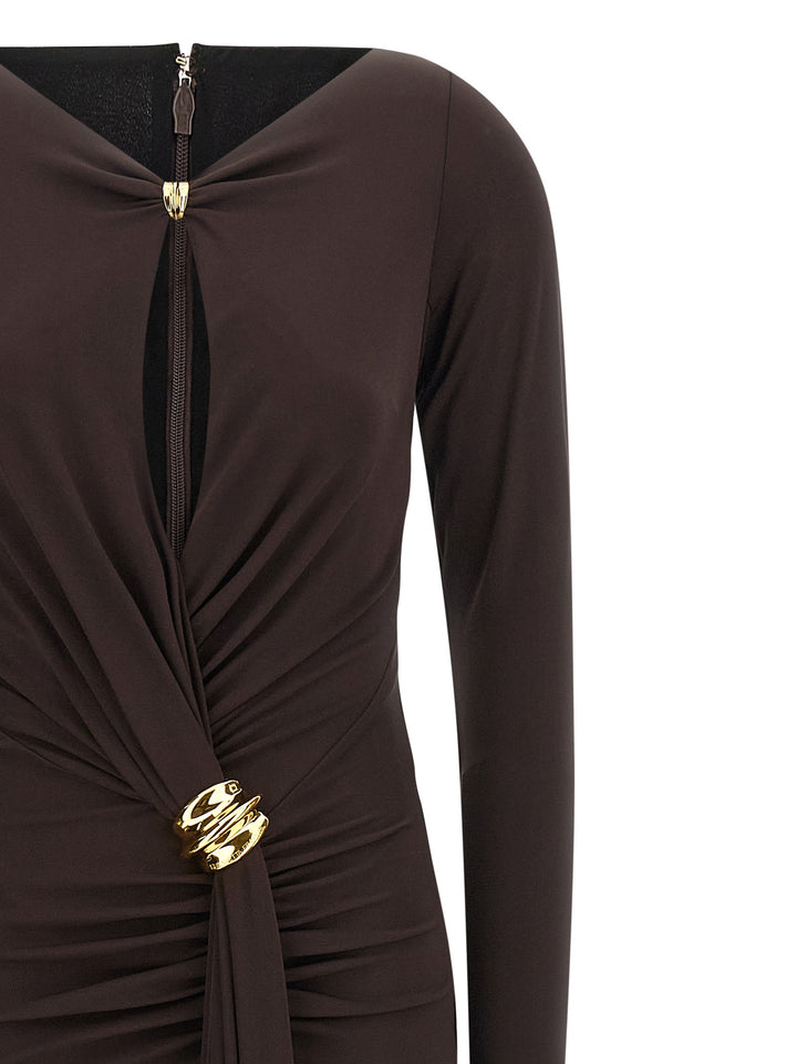 Elisabetta Franchi Red Carpet Abiti - Marrone | 5671c14686f6ca1cf2627446b05df437885155b0