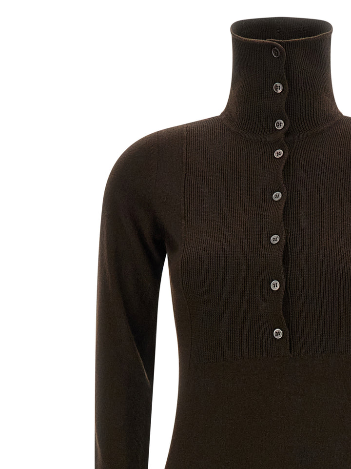 Tom Ford High Neck Dress Abiti - Marrone | f592e52a746ab6f0f246f5528ce10d50df30533c