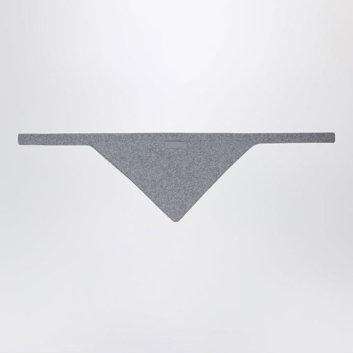 Jacquemus En Gros Grain Gris Oscuro En Mezcla De Alpaca