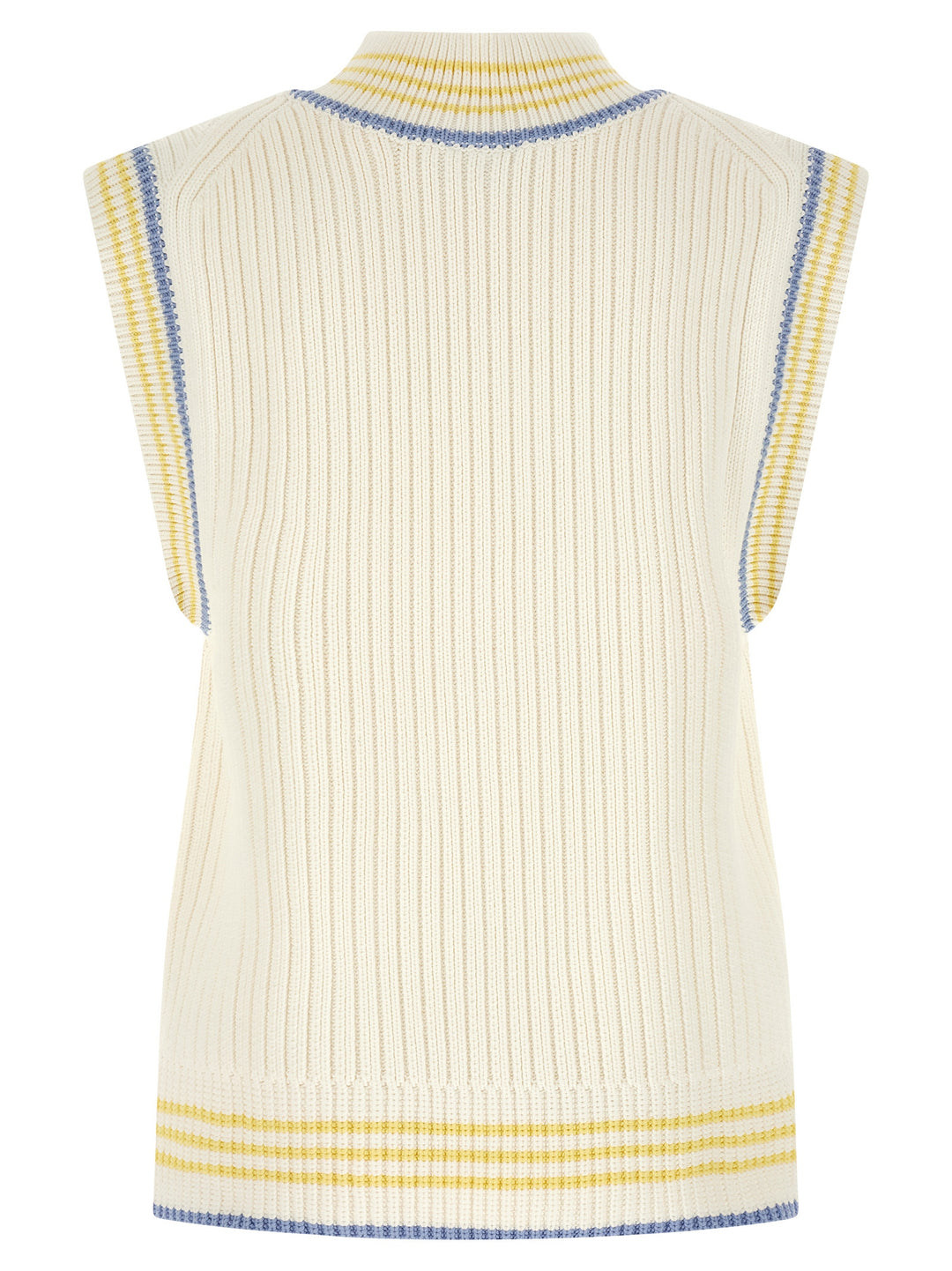 Lacoste Thick Knit Vest Gilet - Bianco | 0a389085ce21c07c51ad9a67df1cfa6aac8e0300