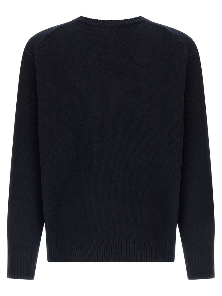 Lacoste Logo Patch Sweater Maglioni - Blu | 2a14ddc5968a4be69bf412fb8e96fd2317d4685d