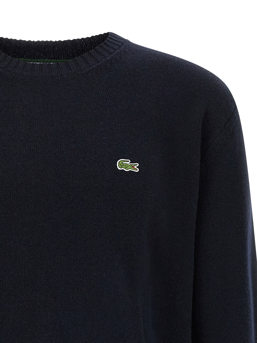 Lacoste Logo Patch Sweater Maglioni - Blu | 2c50cd7f5ff6a46c945b114e9c011e16c65797f9