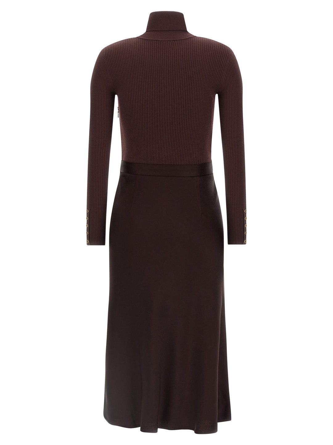 Elisabetta Franchi Turtleneck Dress Abiti - Bordeaux | 40b0020a0a3866edc2c8c754cf6f4dfa993a341f