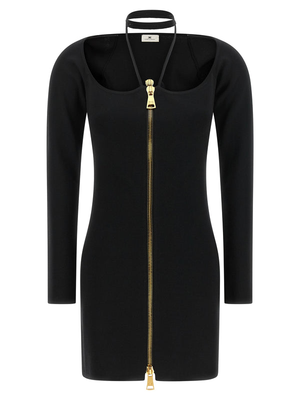 Fabric Stitch Knit Dress Abiti Nero