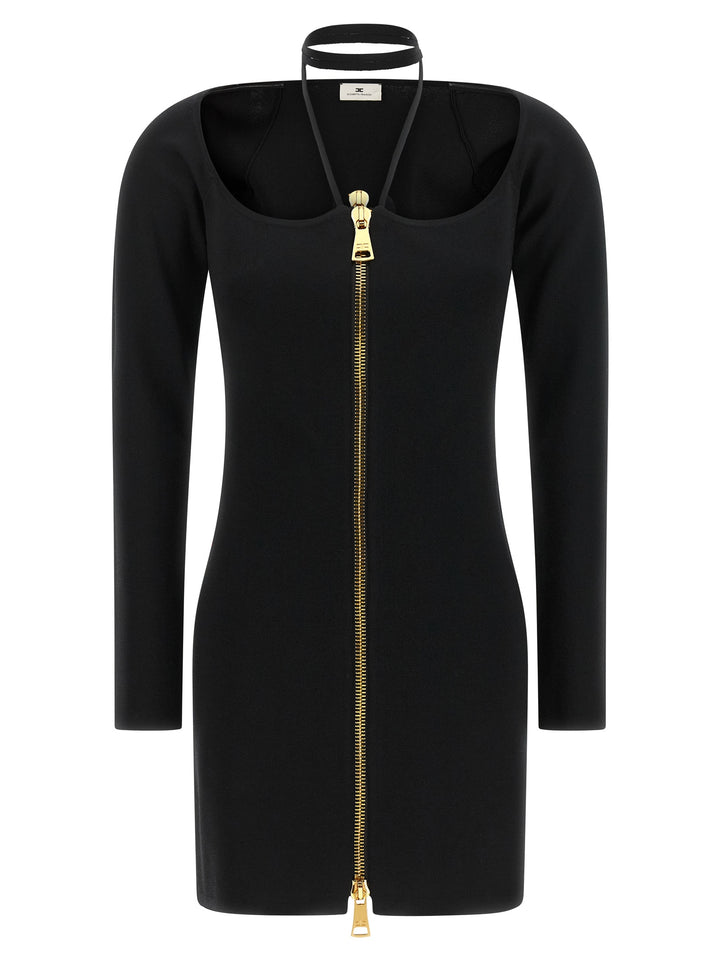 Elisabetta Franchi Fabric Stitch Knit Dress Abiti - Nero | bfbbbde814bfadcc1f2001c496058b391812093c