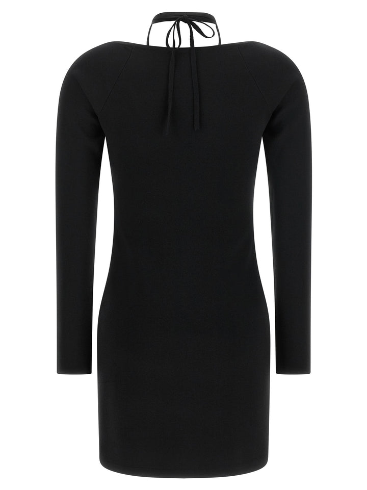 Elisabetta Franchi Fabric Stitch Knit Dress Abiti - Nero | 8c62ea7286ef7e3b889b201329f5e310bd9b0d21
