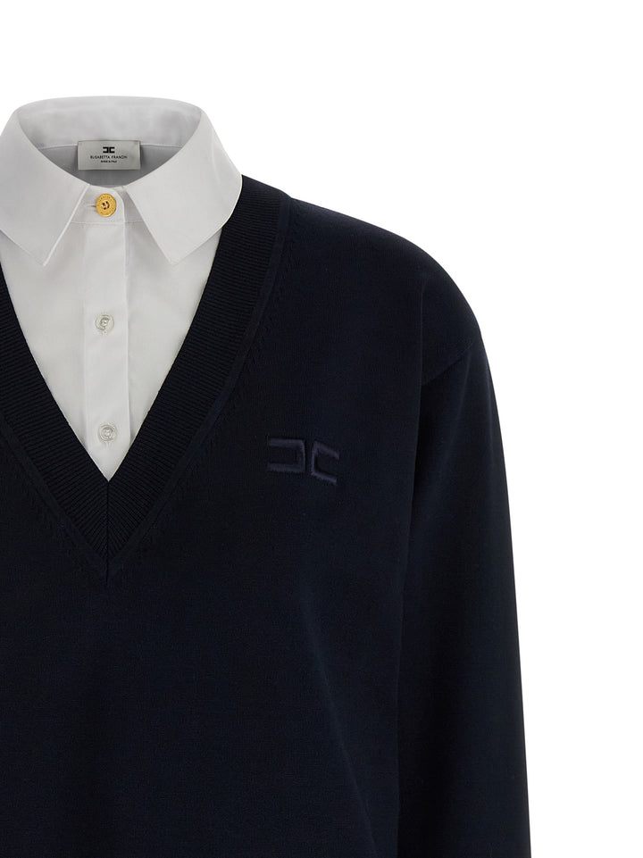 Elisabetta Franchi Multi-Layered Dress Abiti - Blu | f8b154886d24c131bea94291da73ba666ade2c2d