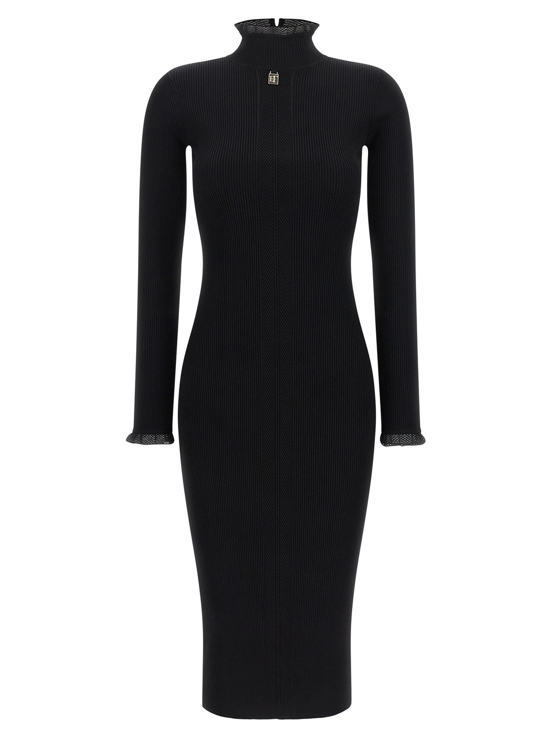 Elisabetta Franchi Ribbed Knit Dress Abiti - Nero | ae7ad5775614d7c3b9b2df8d9865d90db6d6c5d7