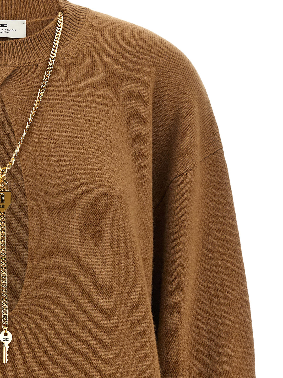 Elisabetta Franchi Necklace Dress Abiti - Marrone | 67d11ccc80c825350a205036239f0c650db69c42