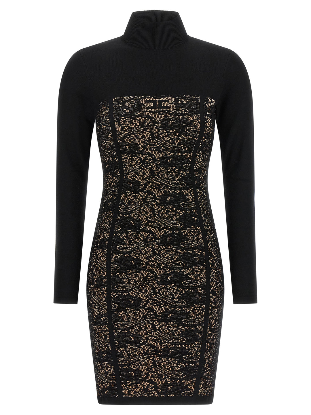 Elisabetta Franchi Jacquard Dress Abiti - Nero | 2ffb489e7f5a1bc763017b1c8f335317cc53305f