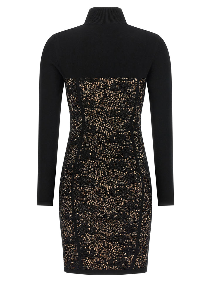 Elisabetta Franchi Jacquard Dress Abiti - Nero | 25d6683647d46b4f12a0d27c162d16e15d65d10d