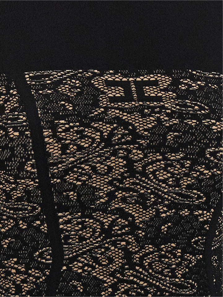 Elisabetta Franchi Jacquard Dress Abiti - Nero | 0bfc4f4ccfafcf3d09f9dffefd241d63ddf04743