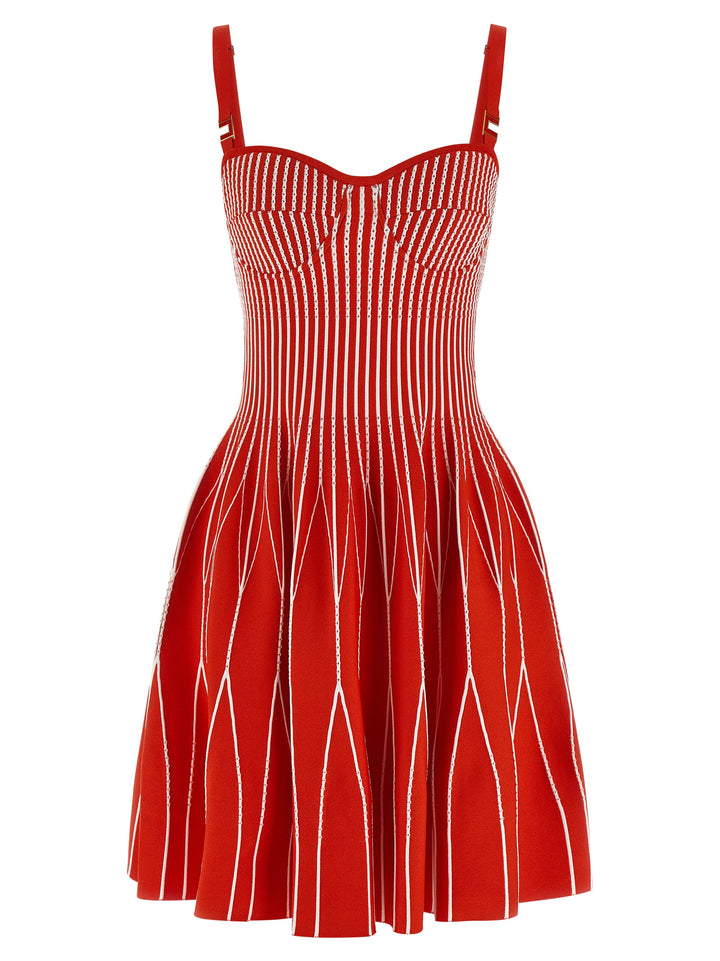 Elisabetta Franchi Knitted Dress Abiti - Rosso | c6356c445d1918a9d511a92797067698c6d5ff0e
