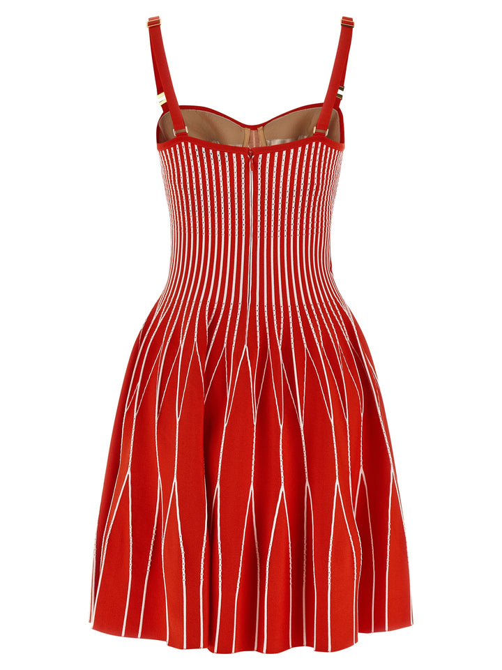 Elisabetta Franchi Knitted Dress Abiti - Rosso | 19e66749615a40719907bae21de371c3fb0a8a07