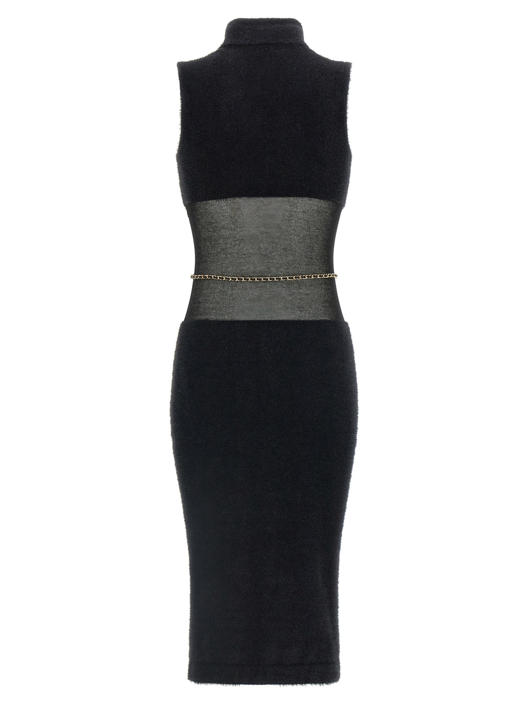 Elisabetta Franchi Gauze Insert Dress Abiti - Nero | b1d5dcbcc867a281088841fd332301a3e84722b5