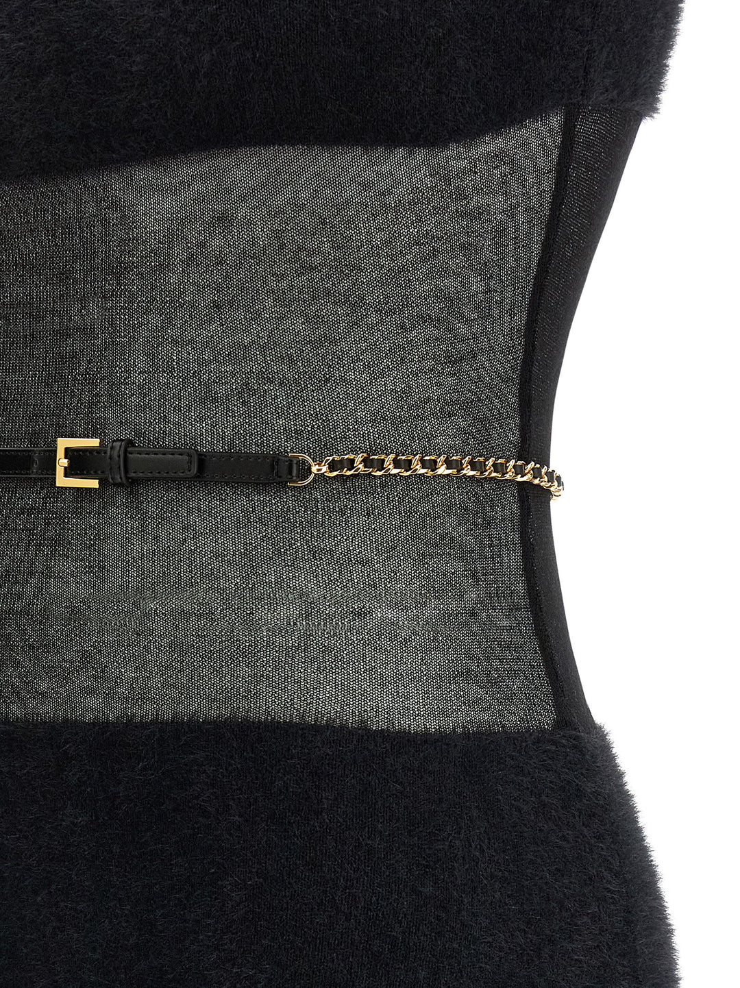 Elisabetta Franchi Gauze Insert Dress Abiti - Nero | 4bd610d47b9b5d1b013a1a862a25701af8ca77de