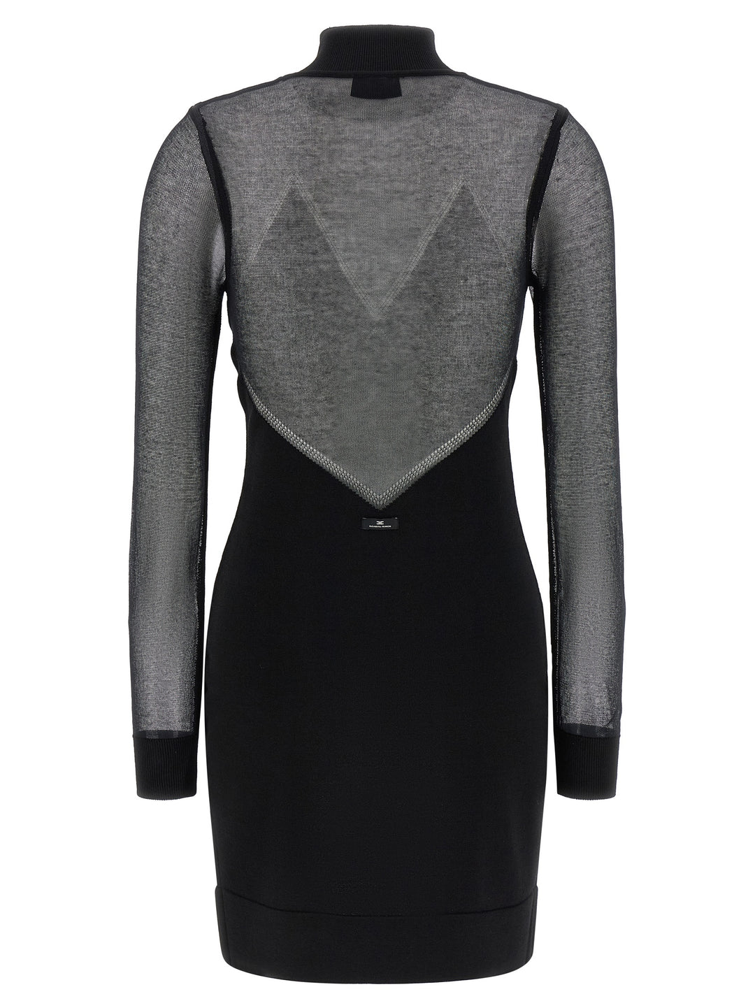 Elisabetta Franchi Dress With Transparencies Abiti - Nero | 788014b6973d5b2c23b389e2cf2273313784ec7d