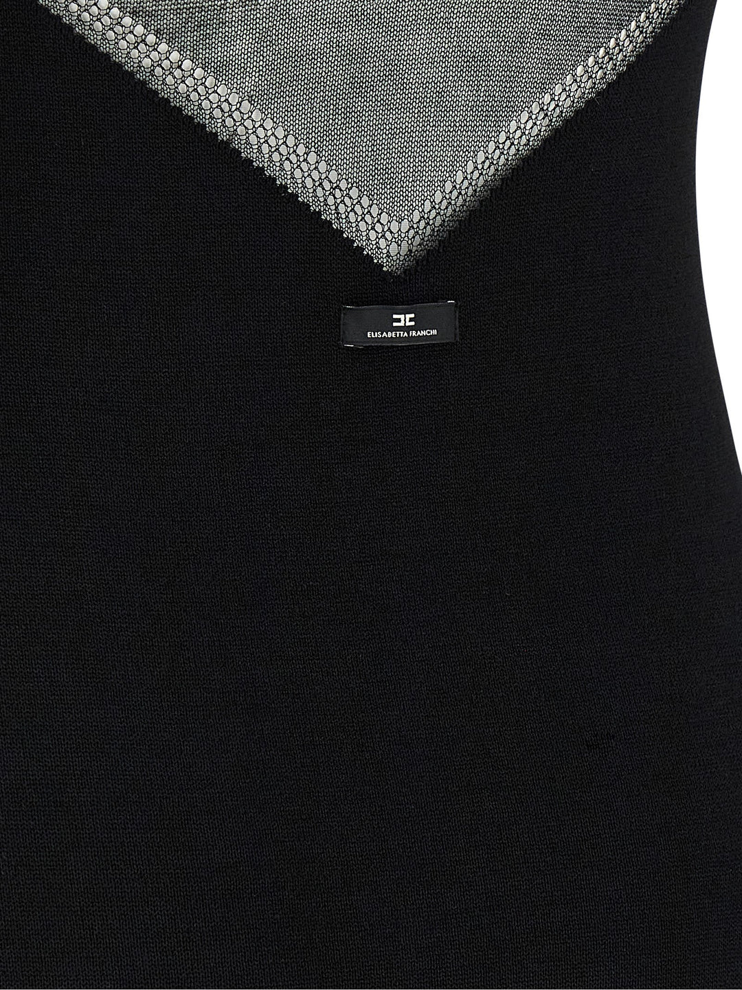 Elisabetta Franchi Dress With Transparencies Abiti - Nero | 048c8399267e0349913f2dafba4a0589a0e73cce