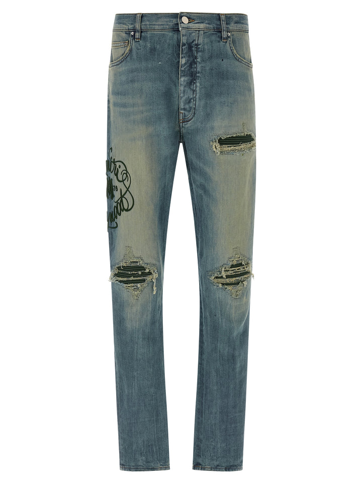 Amiri Amiri Hollywood Mx1 Jeans - Blu | 4fdf32b2c1177f4491acbb52b718a8cf3f89793e
