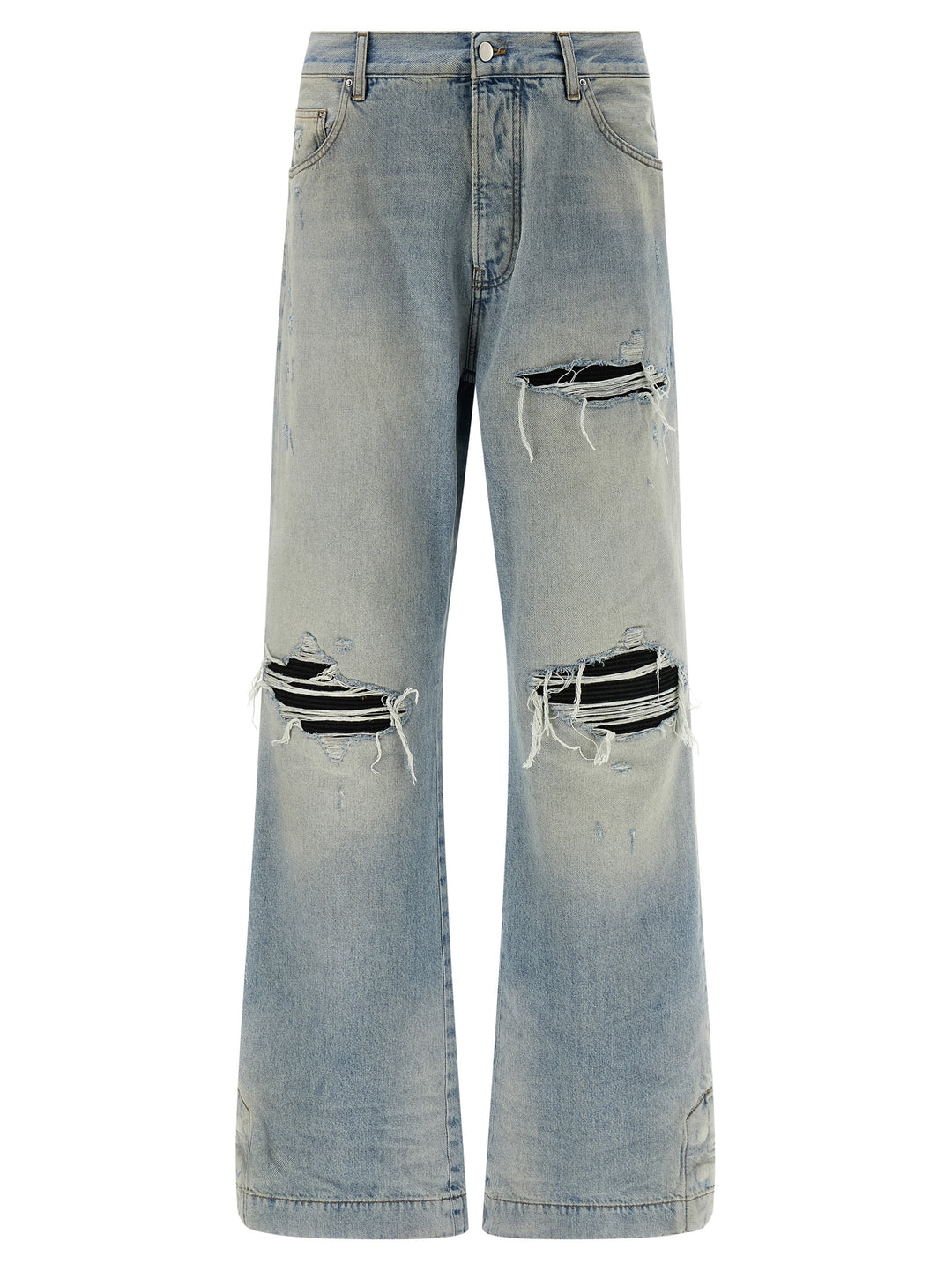 Amiri Mx1 Straight Flare Jeans - Celeste | e3dbbbfe3b3b112eb014bdde86aa7eacdfd2e48d