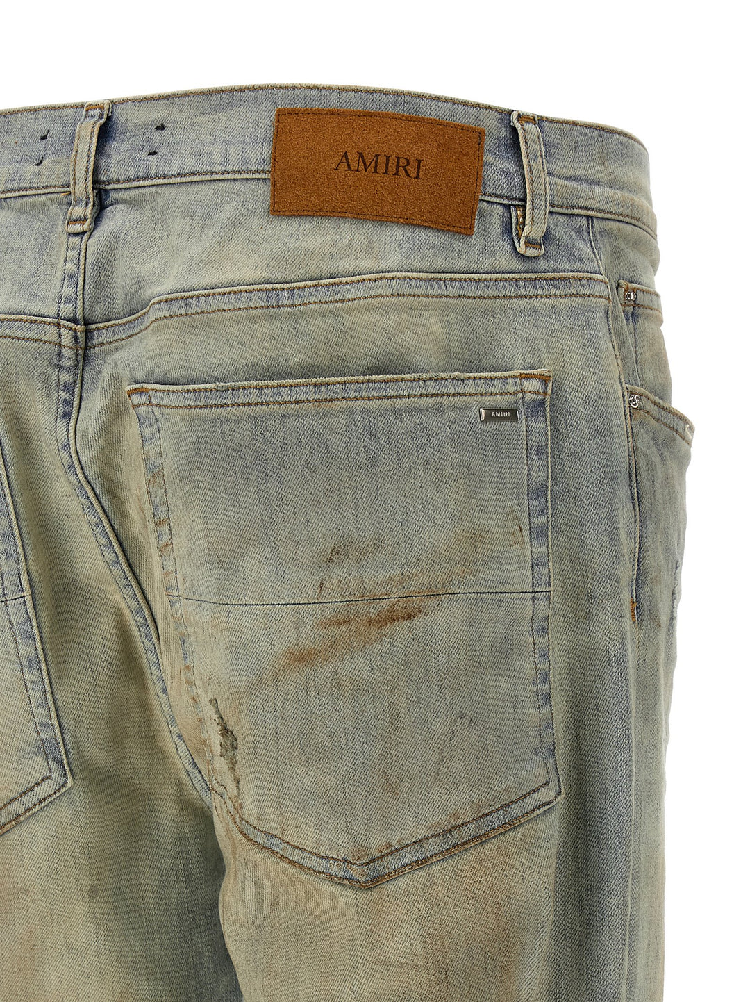 Amiri Suede Mx1 Jeans - Beige | e259426940fcd15d02d0926017da3a7001665f1c