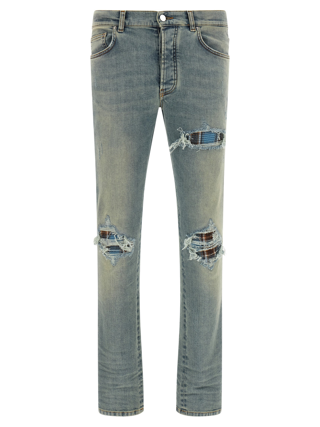 Amiri Flannel Mx1 Jeans - Celeste | a8e95ef0d747e898157858e9b4d5f97cad270839