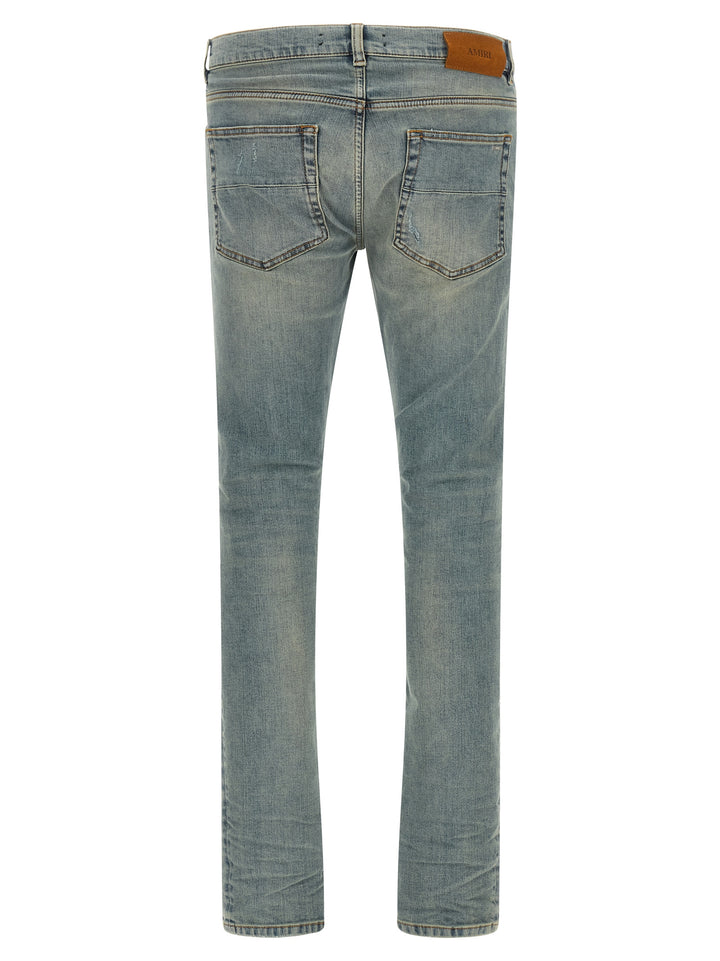 Amiri Flannel Mx1 Jeans - Celeste | 54f5d080052ef4180c4a524a2e2ef2143287e84e