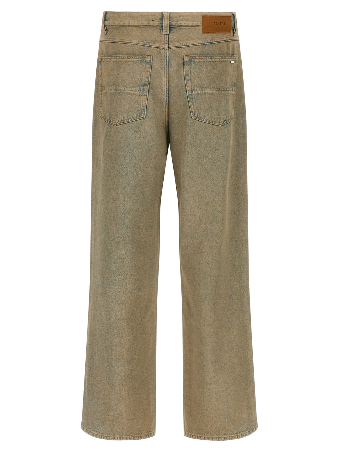 Amiri Wide Leg Jeans - Beige | 75fbabcbf9c39911160bef8f427a7deff35677d8