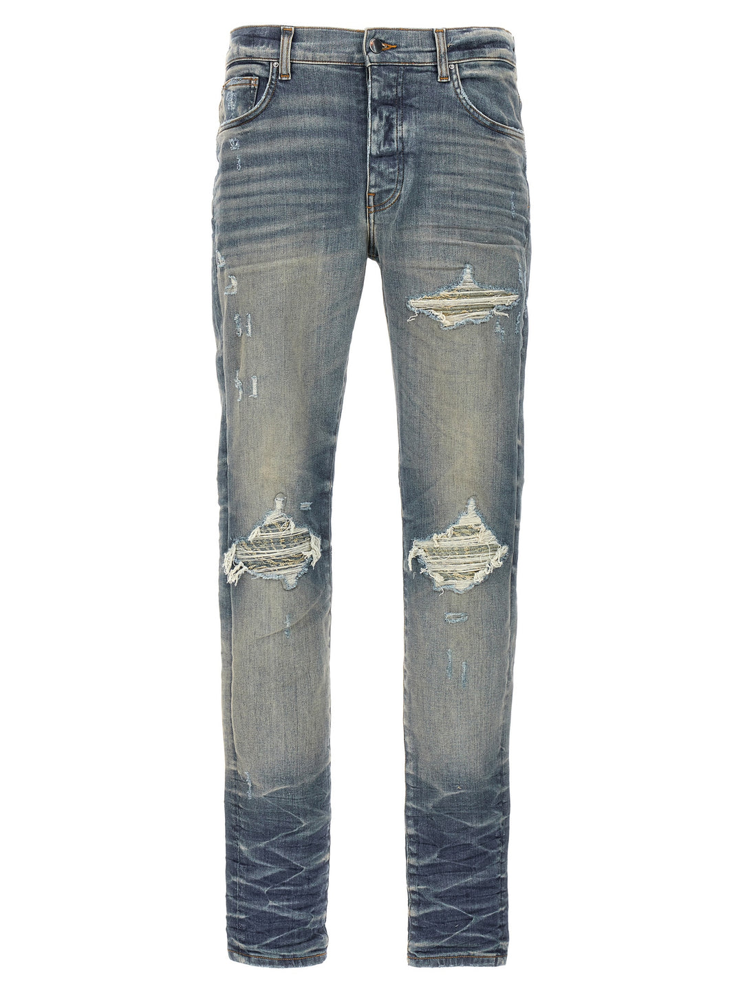 Mx1 Bandana Jacquard Jeans Celeste