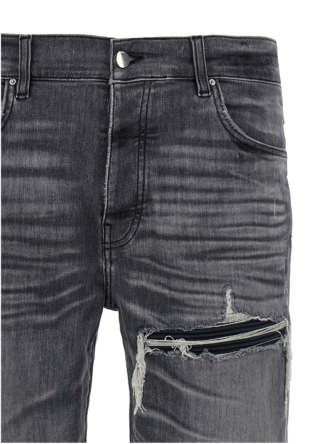 Amiri Suede Mx1 Jeans - Grigio | 57d43299c7614f7671e458828d982d526f31eb4f