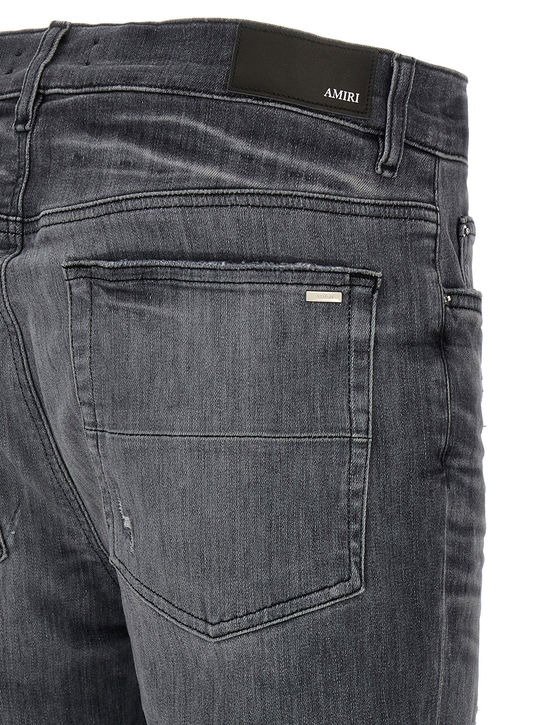 Amiri Suede Mx1 Jeans - Grigio | 660e23ea0f3c7fd5dfb9061fa7a64ad8c62dabe5