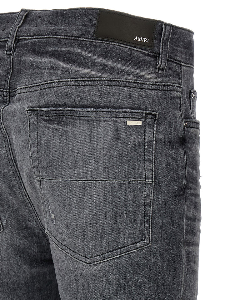Amiri Suede Mx1 Jeans - Grigio | 660e23ea0f3c7fd5dfb9061fa7a64ad8c62dabe5