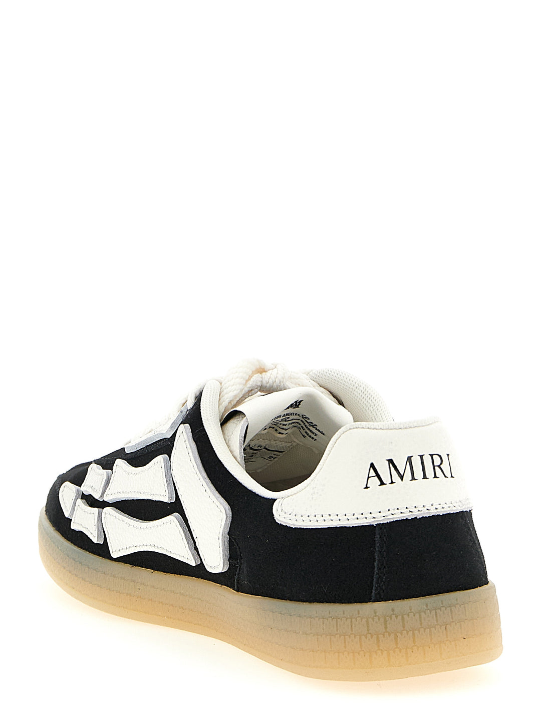 Amiri Pacific Bones Sneakers - Bianco/Nero | b947190cbc43a98905c285452694e7ae403aca21