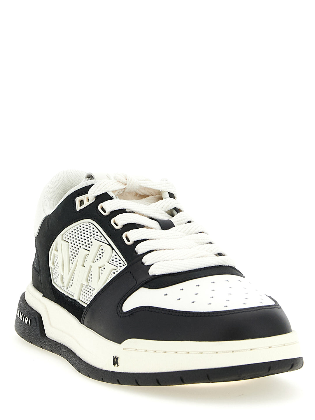 Amiri Ma Quad Debossed Classic Low Sneakers - Bianco/Nero | 2690ea32405ee1c9fce86b8e25ce9331c7b3f794