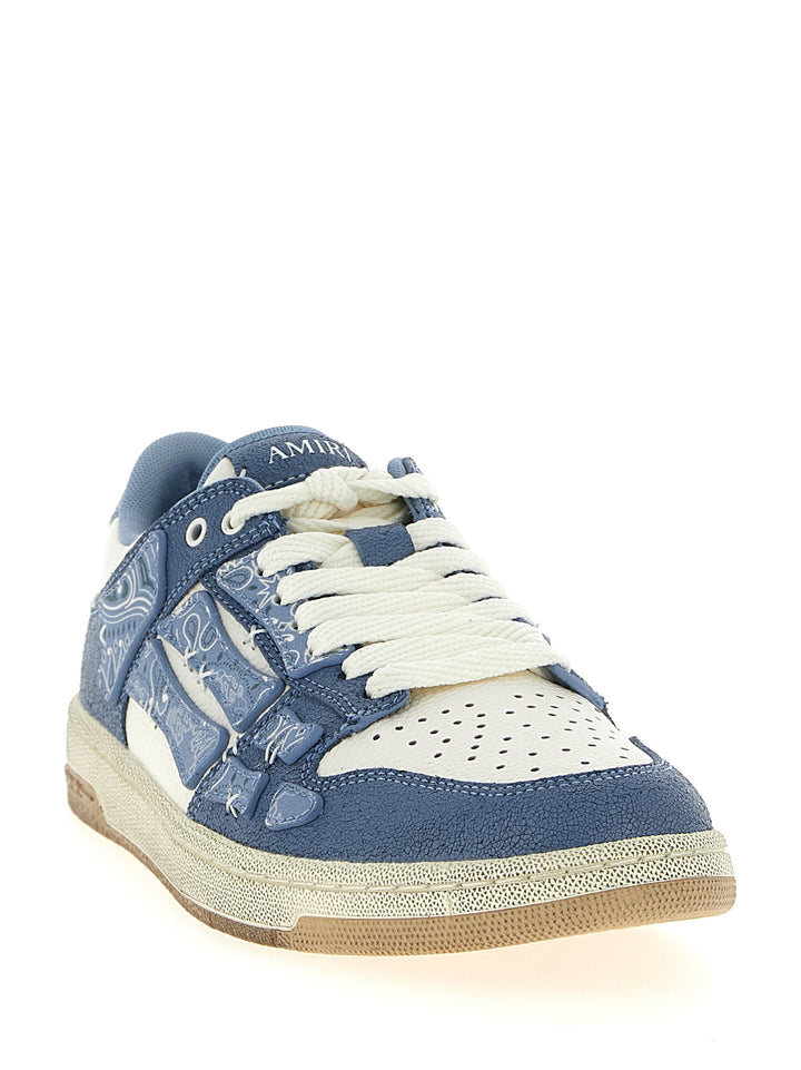 Amiri Bandana Skel Top Low Sneakers - Blu | ca2d0a58045cfc1a02a45dce4342b91548da386e