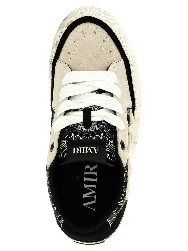 Amiri Bandana Sunset Skate Sneakers - Bianco/Nero | 0e808d16933f98aa2e3e5c3b679e59301c517ef6