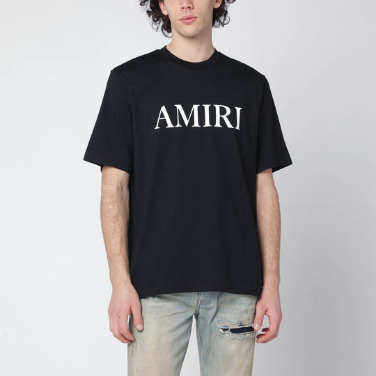 Black Cotton T-Shirt With Logo