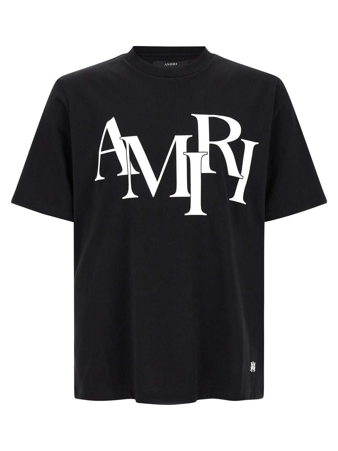 Amiri Staggered Logo T shirt - Nero | 75199e9d6aed37c638ec0cbdb5f8e0c7fb19cb9d