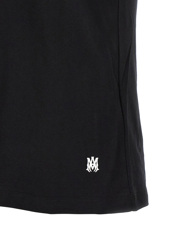 Amiri Staggered Logo T shirt - Nero | 926211c2ce7f297a07b77313507f5d20ac51eb67