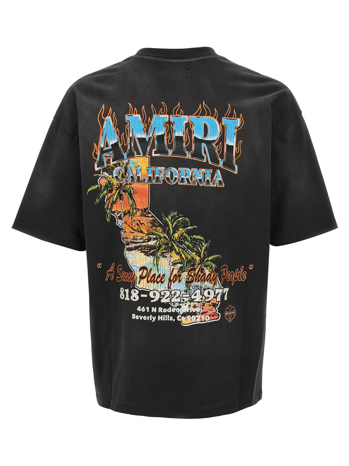 Amiri Sunny Place Tee T shirt - Nero | 924808700ac55259d65c4d072c5c84343cff6a49